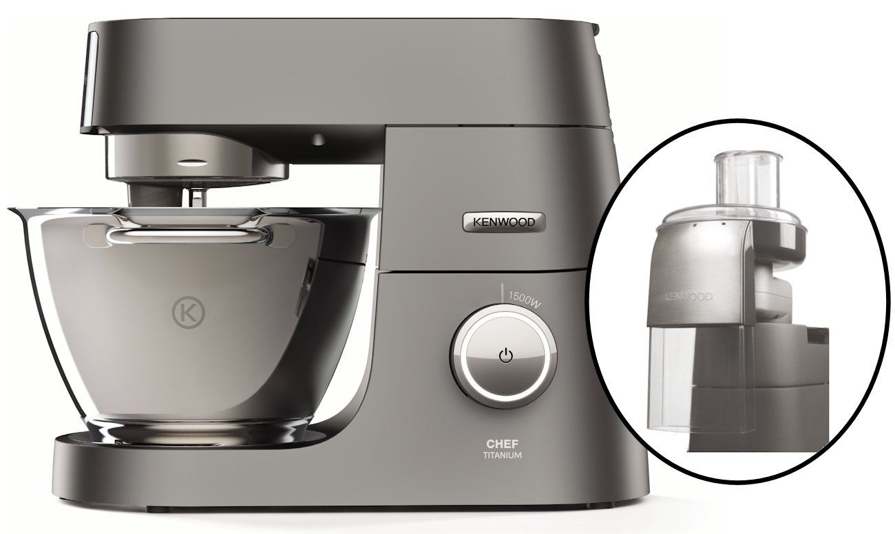 SET KVC7300S Chef Titanium + AT340 Gem&uuml;seschneider