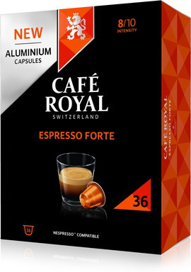Produktabbildung Caf&eacute; Royal 10175113 Espresso Forte XL Box 36 Kapseln
