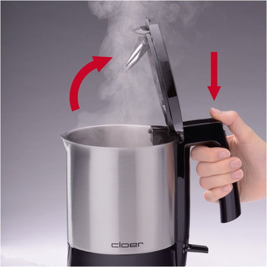 4700 Wasserkocher schwarz/edelstahl