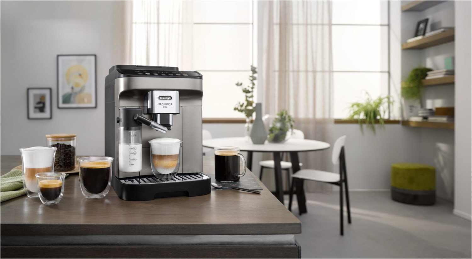 ECAM290.81.TB Magnifica Evo Milk titanium-schwarz