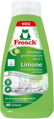 Produktabbildung Frosch Maschinengeschirrsp&uuml;l Gel All-in-1 (40SG)