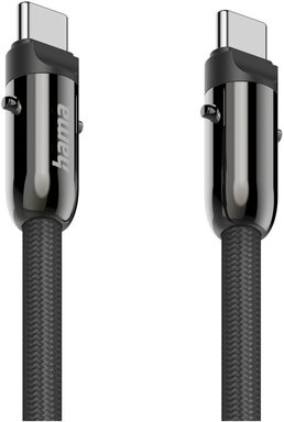 Produktabbildung Hama 2in1 USB-C-Kabel/Handyband (1,2m) schwarz