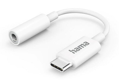 Produktabbildung Hama Aux-Adapter wei&szlig;