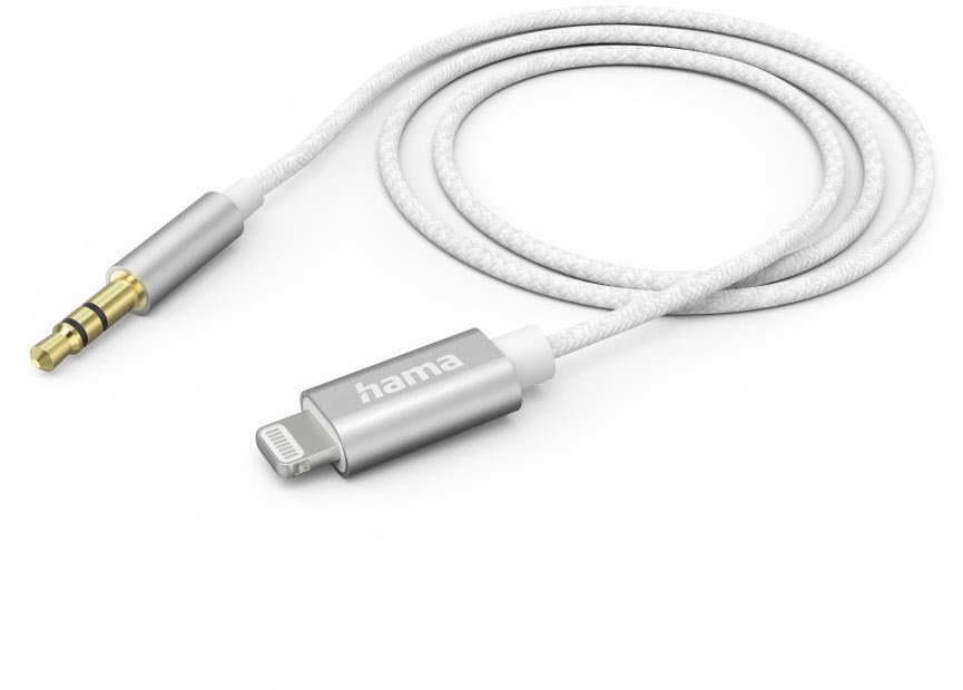 Aux>Lightning Kabel (1m) wei&szlig;
