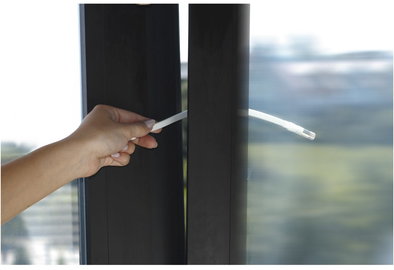 Fensterdurchf&uuml;hrung wei&szlig;