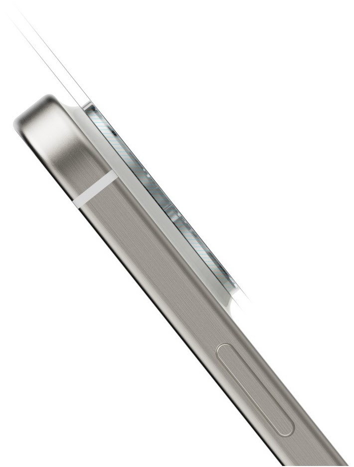 Kameraschutz Cam Protect f&uuml;r iPhone 15 Pro/15 Pro Max transparent