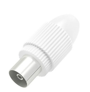 Produktabbildung Hama Koax Antennen-Kupplung wei&szlig;