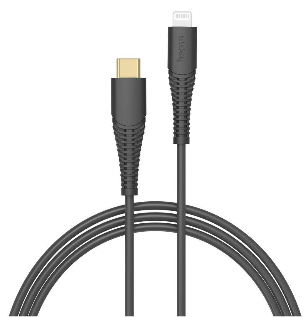Ladekabel USB-C>Lightning (1,5m) schwarz