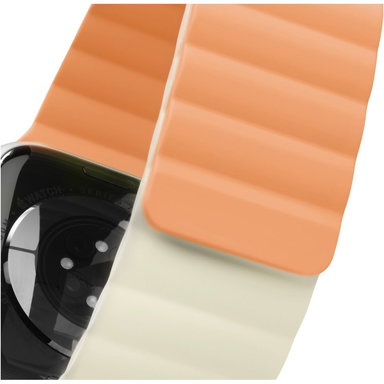 Magnetarmband Fantastic Feel f&uuml;r Apple Watch 42/44/45/49mm orange/beige