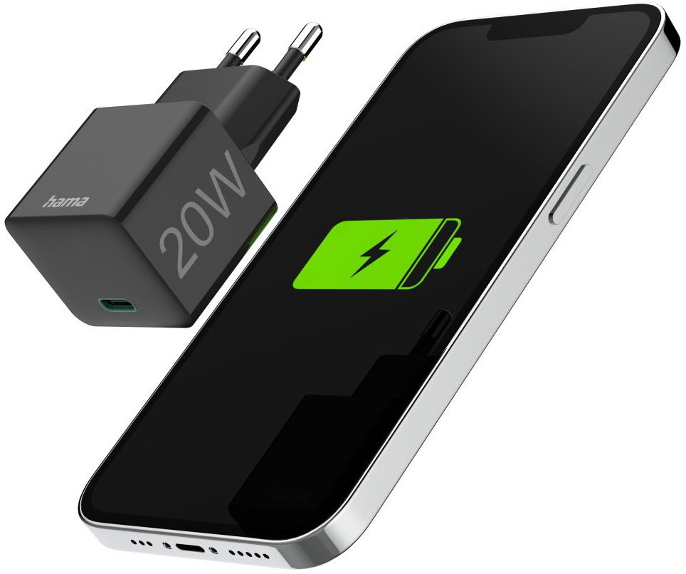 Mini-Schnellladeger&auml;t USB-C (20W) schwarz