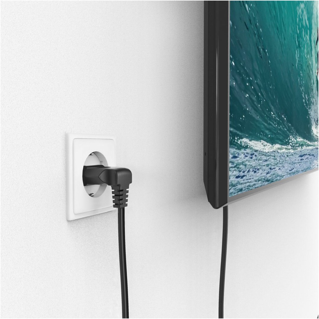 Netzkabel mit Eurostecker (5m) schwarz