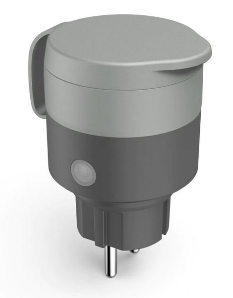 Outdoor WLAN-Steckdose grau/schwarz