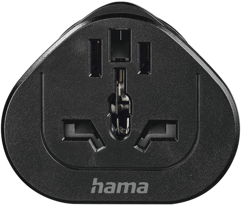 Reiseadapter (Welt>Europa) schwarz
