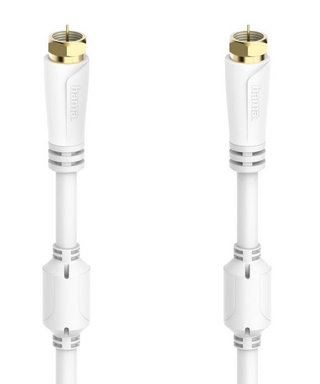 Produktabbildung Hama SAT-Anschlusskabel 100 dB (10m) wei&szlig;