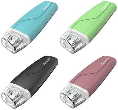 Produktabbildung Hama USB-2.0-Kartenleser 24er Display gr&uuml;n/rosa/schwarz/t&uuml;rkis