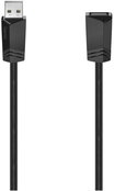 Hama USB 2.0 Verl&auml;ngerungskabel (0,75m) schwarz