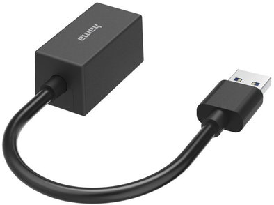 USB-A auf RJ45/LAN-Adapter schwarz