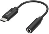 Hama USB-C - 3,5-mm-Klinke Adapter schwarz