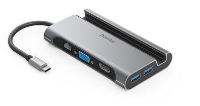 USB-C-Multiport-Adapter 7 Ports grau