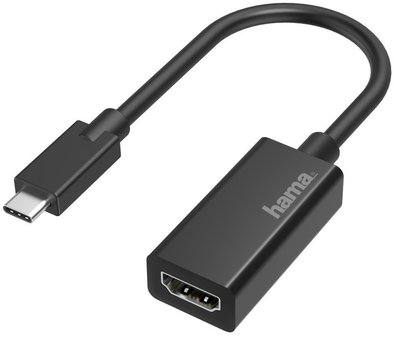 Produktabbildung Hama USB-C auf HDMI Adapter schwarz