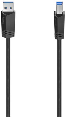 Produktabbildung Hama USB-Kabel, USB 3.0, 5 Gbit/s (1,5m) schwarz