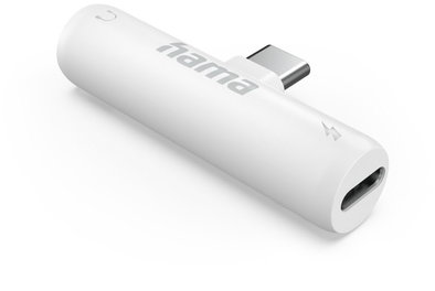 Produktabbildung Hama USB Type-C > 3,5mm Klinke Adapter wei&szlig;