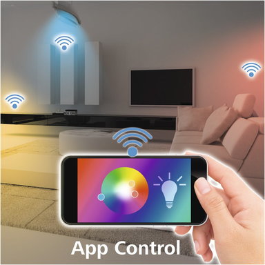 WLAN-LED-Lampe E27, 8,5W