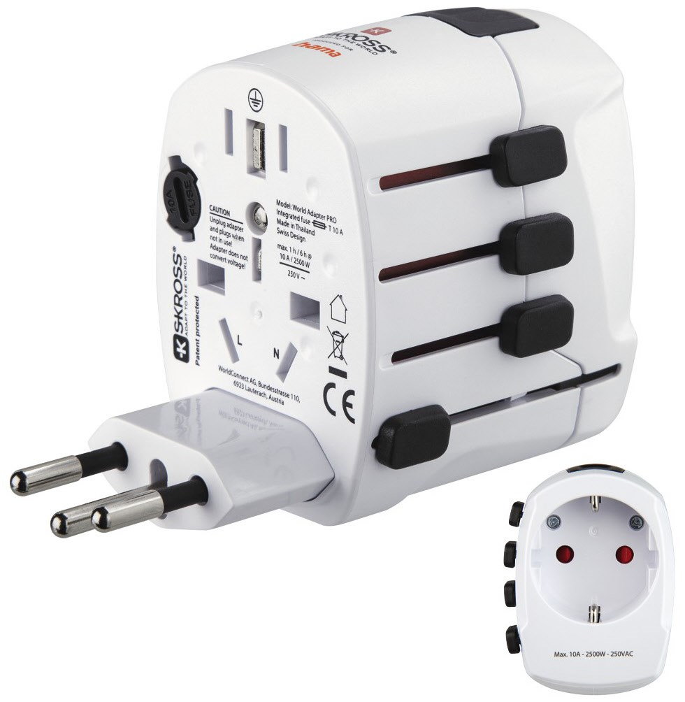 Weltreiseadapter World Travel Pro