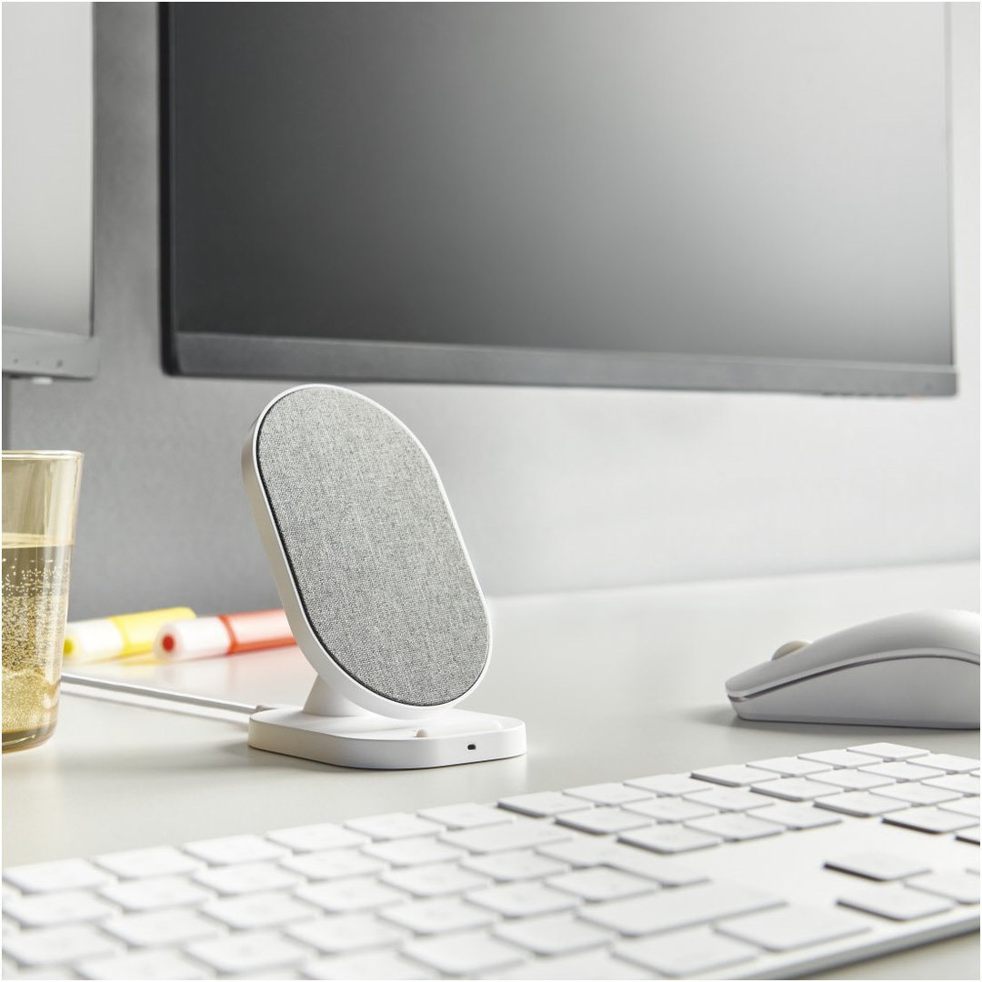 Wireless Charger QI-FC10S-Fabric wei&szlig;