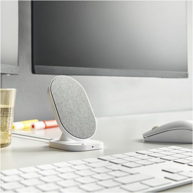 Wireless Charger QI-FC10S-Fabric wei&szlig;