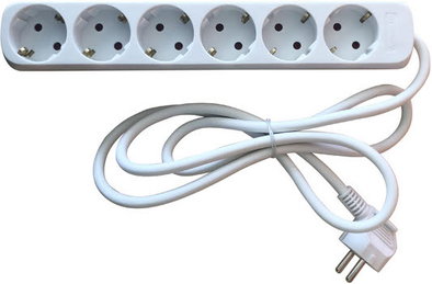 Produktabbildung Nabo SL 1600 6-fach Steckdosenleiste wei&szlig;