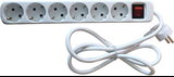 Nabo SL 2600 6-fach Steckdosenleiste wei&szlig;