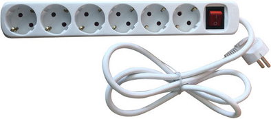 Produktabbildung Nabo SL 2600 6-fach Steckdosenleiste wei&szlig;