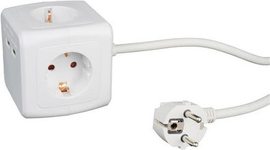 Produktabbildung Nabo SW 4020 4-fach Steckdosenw&uuml;rfel wei&szlig;