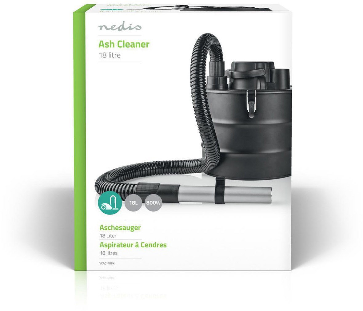 VCAC118BK Aschesauger schwarz