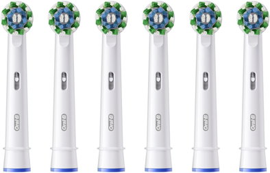 Aufsteckb&uuml;rste Pro CrossAction (6Stk) wei&szlig;
