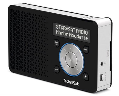Produktabbildung TechniSat DigitRadio 1 inkl. Ersatz-Akku Taschenradio schwarz/silber