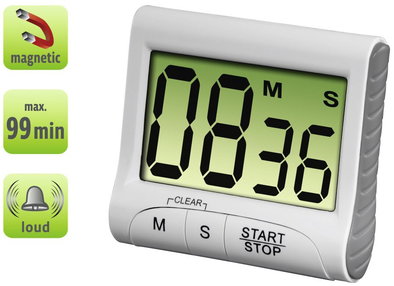 Countdown digital wei&szlig;