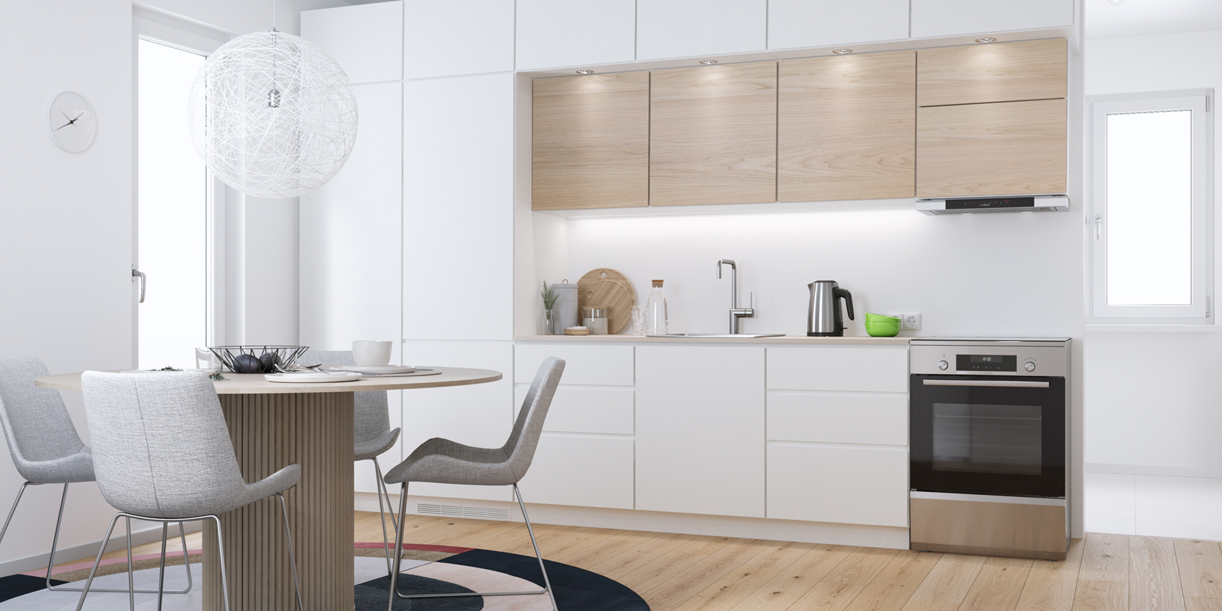 Ein moderner Bosch Standherd mit Edelstahloberfläche und Touch-Bedienung.