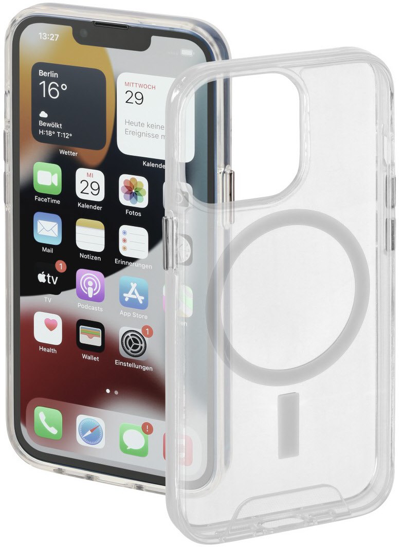 Hama MagCase Safety f&uuml;r iPhone 14 Pro transparent