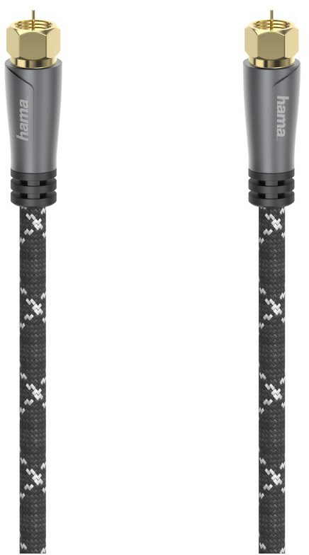 Hama SAT-Anschlusskabel 120 dB (5m) grau/schwarz