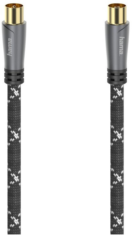 Hama Antennen-Kabel 120 dB (10m) grau/schwarz