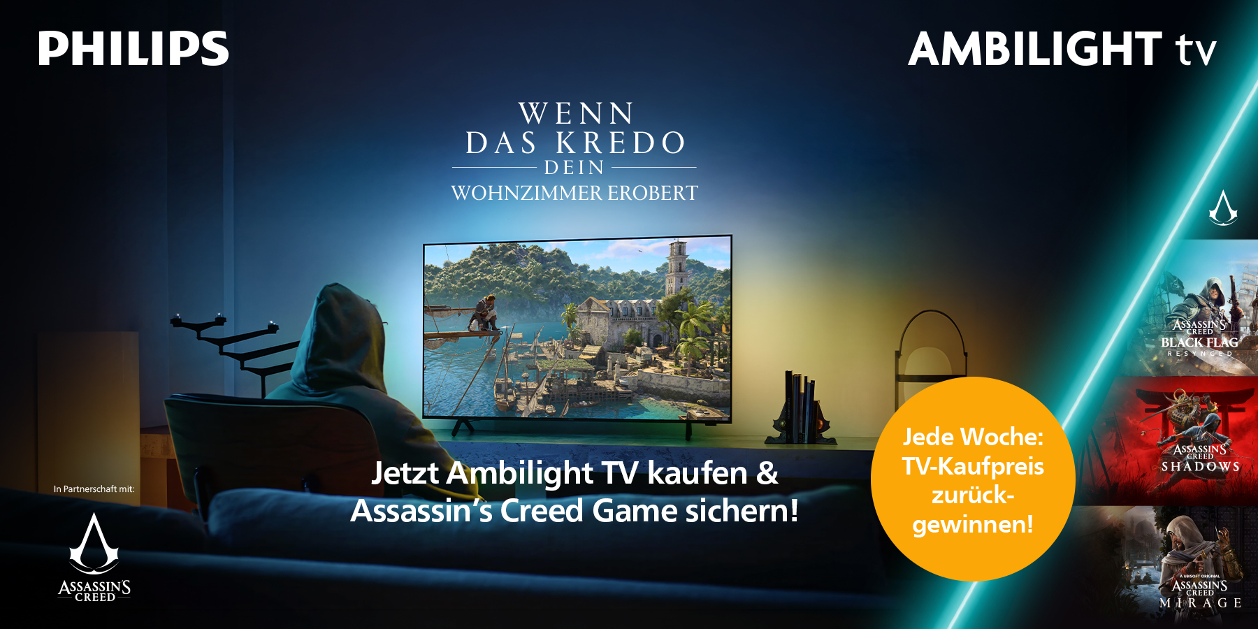 Philips Ambilight TV - Kaufpreis zur&uuml;ck