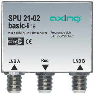Axing SPU 21-02 DiSEqC Umschalter 2 in 1